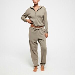 Skims french terry cotton jogger taupe